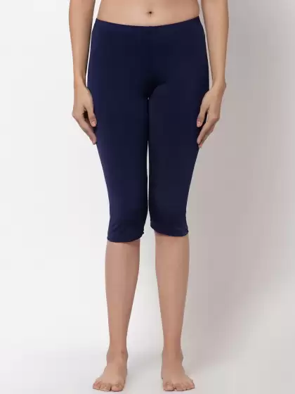 Women Solid Swim Capris - image 3