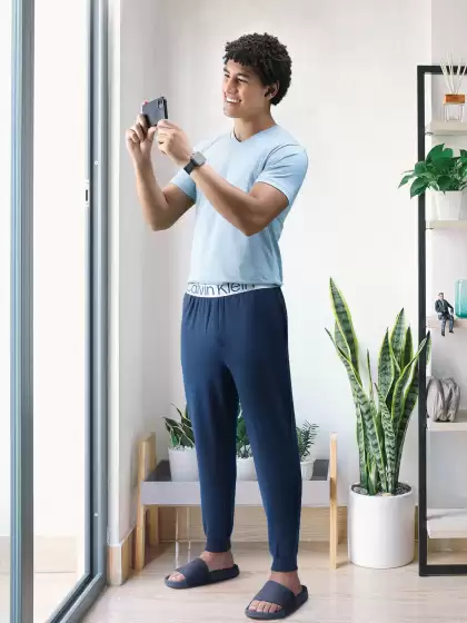 Men Solid Lounge Pants - image 3