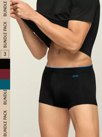 Men Pack Of 3 Solid Trunks - image 3
