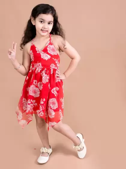 Floral Chiffon Dress - image 3