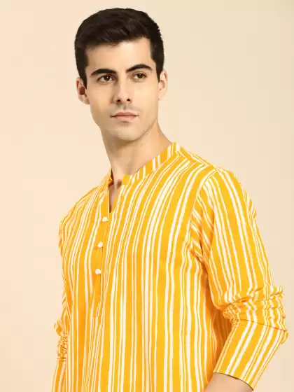 Men Printed Kurta - image 3