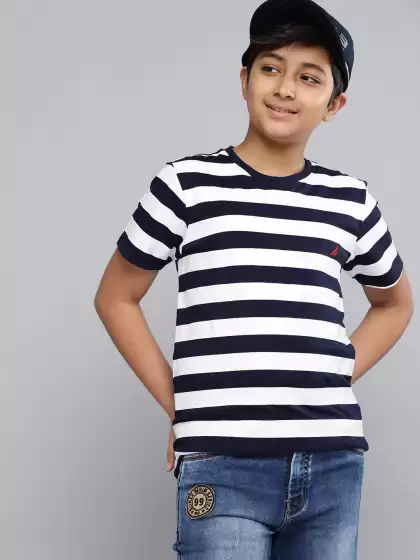 Boys Cotton Striped T-shirt - image 3