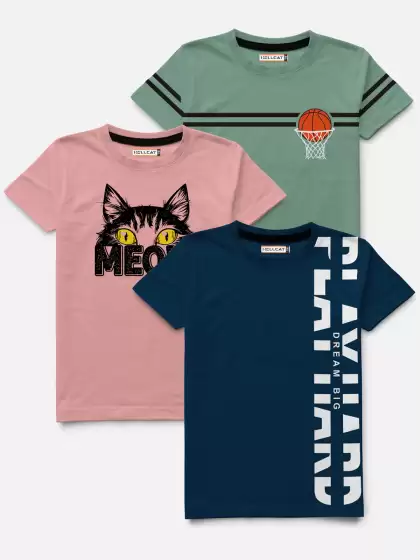 Boys Pack Of 3 Printed T-shirt - image 3