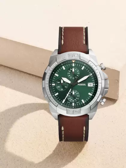 Men Leather Straps Watch - image 3