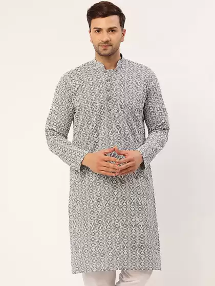 Men Embroidered Kurta - image 3
