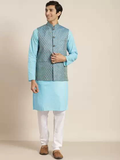 Men Cotton Kurta Set - image 3