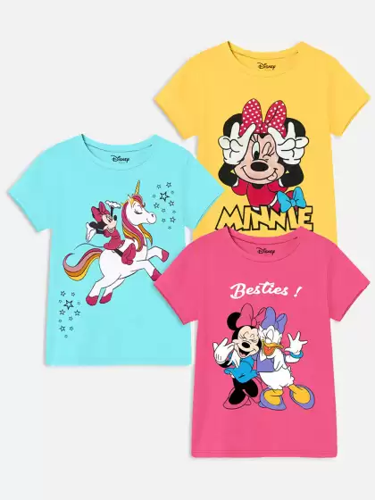 Girls Minnie Mouse Printed T-shirt - image 3