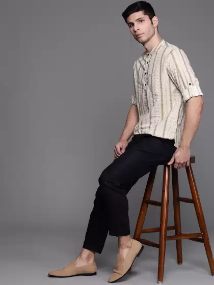Men Printed Cotton Kurta - image 3