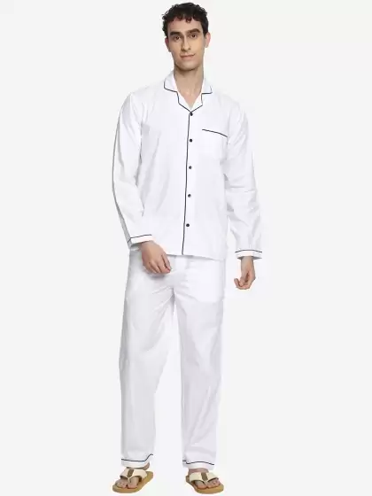 Men Pure Cotton Night Suit - image 3