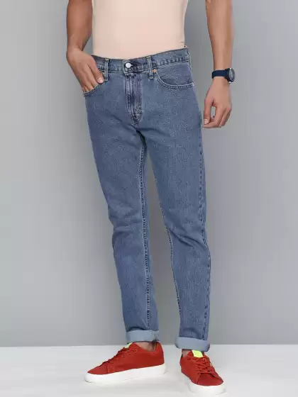 Men Tapered Fit Casual Jeans - image 3