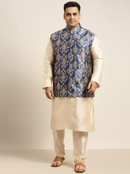 Men Printed Kurta with Churidar - image 3