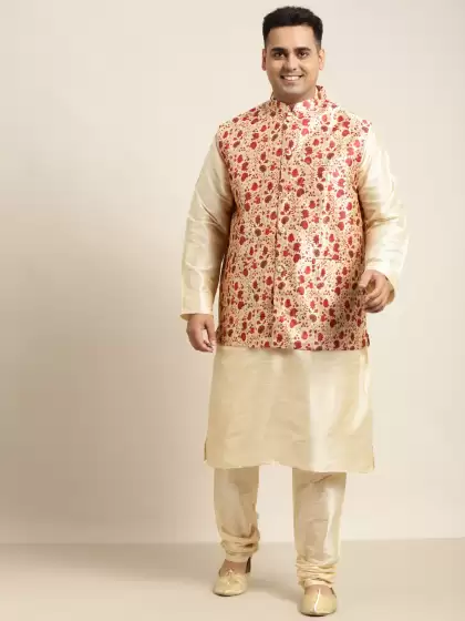 Men Printed Kurta with Churidar - image 3