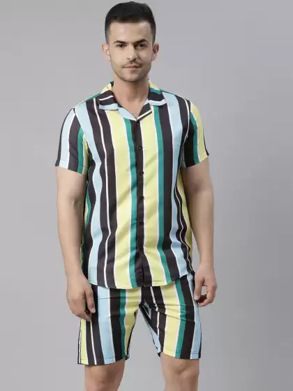 Men Striped Night Suit - image 3