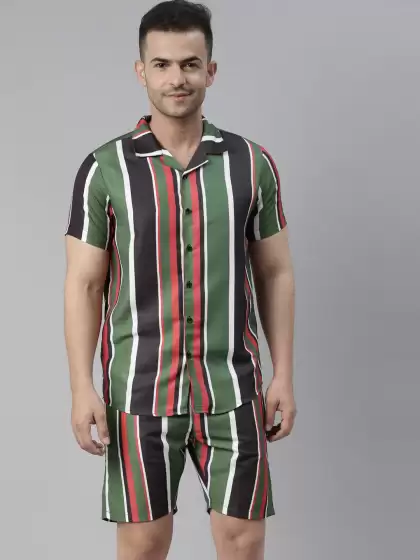 Men Striped Night Suit - image 3