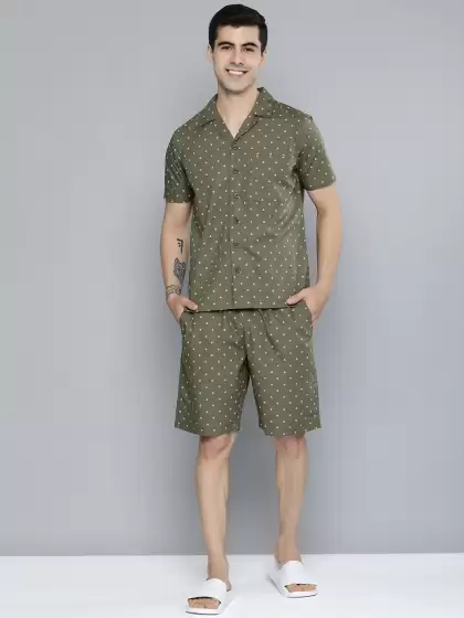 Men Printed Cotton Night suit - image 3