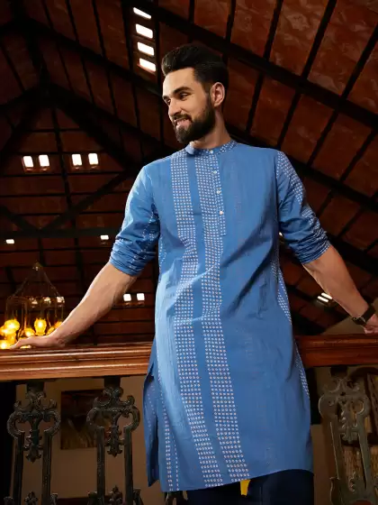 Men Bandhani Printed Kurta - image 3