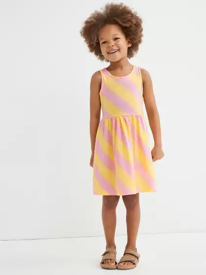 Girls Cotton Jersey Dress - image 3