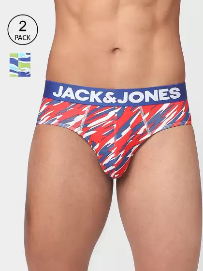 Men Pack Of 2 Printed Cotton Basic Briefs - image 3