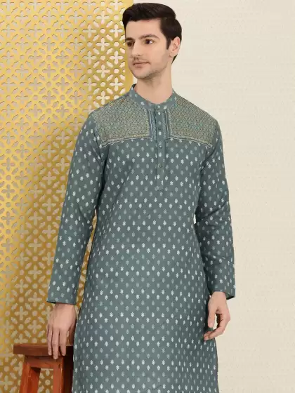Men Printed Jashn Kurta - image 3