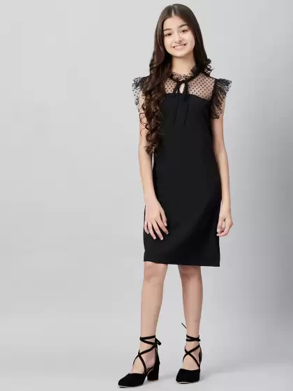 Sheath Tie-Up Neck Dress - image 3