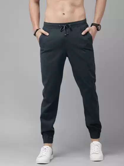 Men Slim Fit Cotton Joggers - image 3