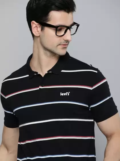 Men Pure Cotton Stripe T-shirt - image 3