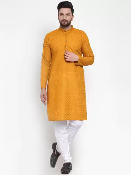 Men Kurta with Churidar - image 3