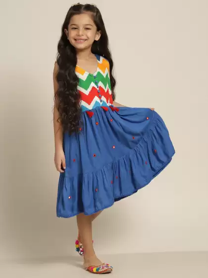 Girls Fit & Flare Dress - image 3