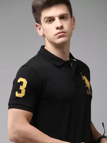 Men Polo Collar Slim Fit T-shirt - image 3