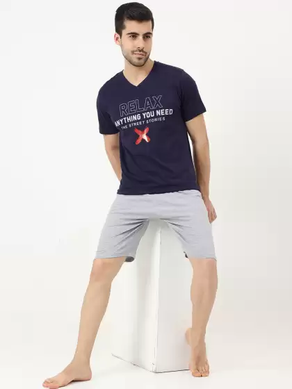 Men Printed Cotton Night suit - image 3