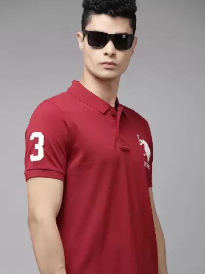 Men Polo Collar Slim Fit T-shirt - image 3