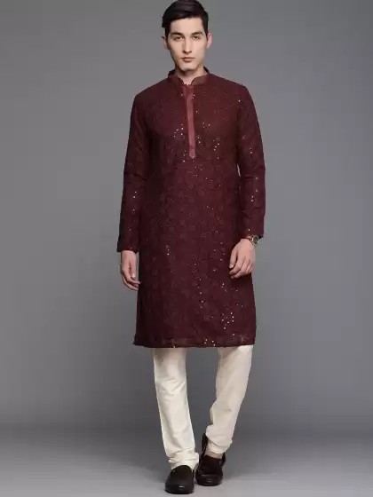 Men Kurta with Churidar - image 3