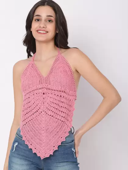Women Solid Swim Tops - image 3