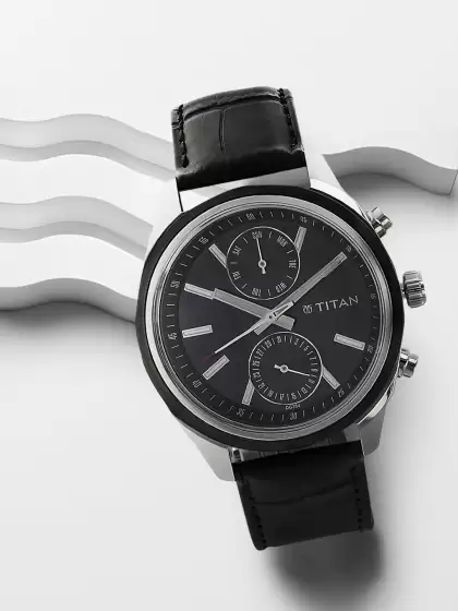 Men Leather Analogue Watch - image 3