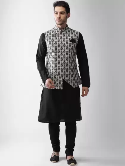 Men Nehru Jacket Kurta Set - image 3