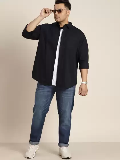 Men Plus Size Tapered Jeans - image 3