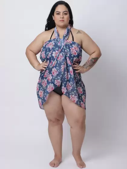 Women Plus Size Printed Sarong - image 3
