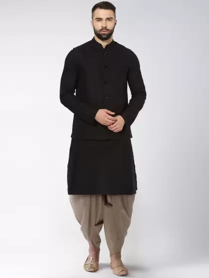 Men Kurta with Dhoti Pants - image 3