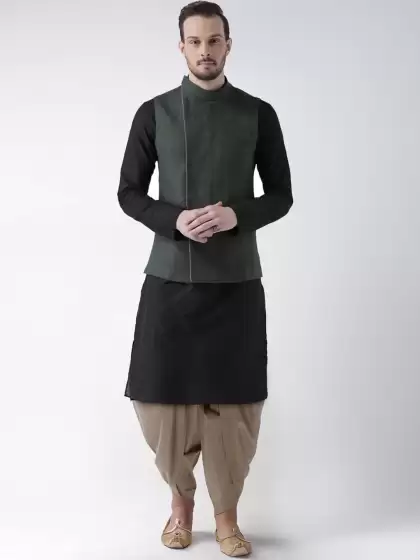 Men Kurta with Dhoti Pant - image 3