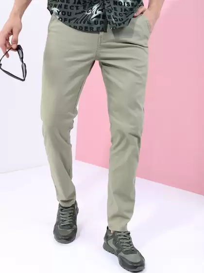 Men Slim Fit Chinos Trousers - image 3