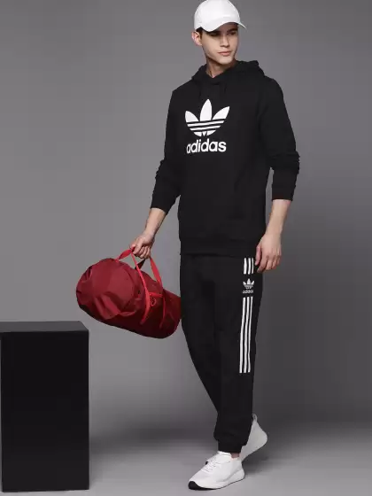 Men Solid Lock Up Joggers - image 3