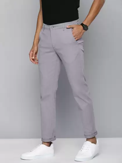 Men Tapered Fit Chinos Trousers - image 3