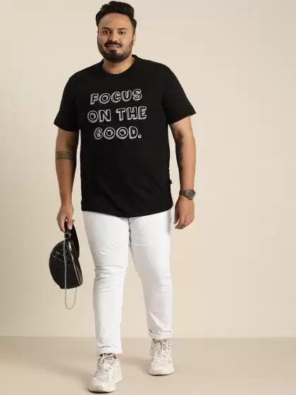 Men Plus Size Printed T-shirt - image 3