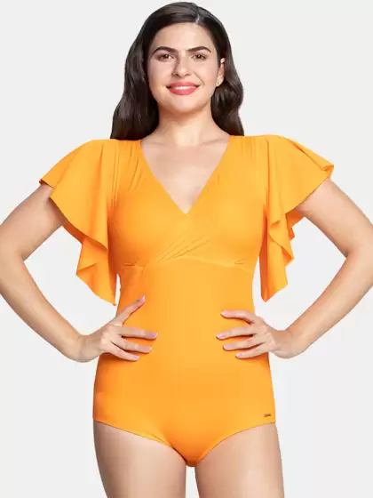 Women Solid Swimsuit - image 3