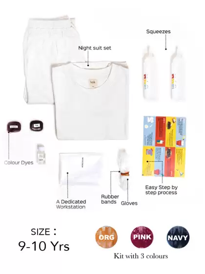 Kids Tie & Dyed DIY Night Suit Kit - image 3