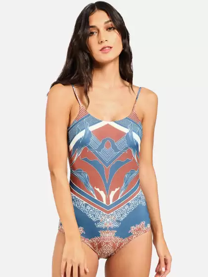 Women Printed One-Piece Swimsuit - image 3