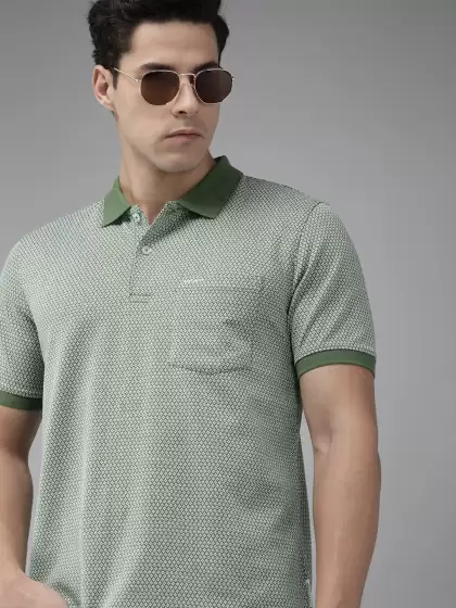 Men Pure Cotton Collar T-shirt - image 3
