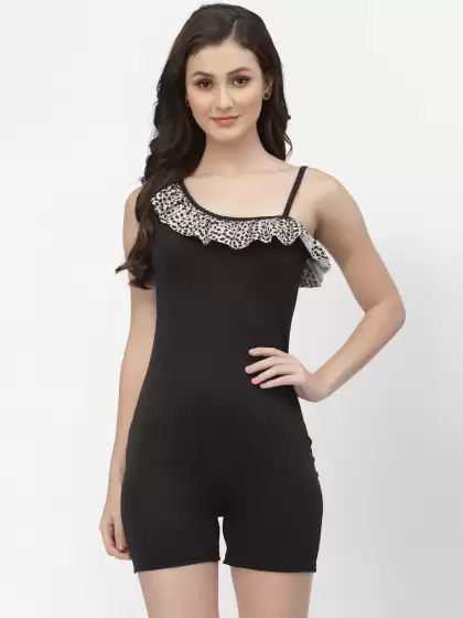 Women One Shoulder Pantsuit - image 3