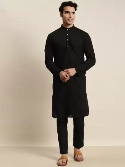 Men Ethnic Motifs Embroidered Kurta - image 3