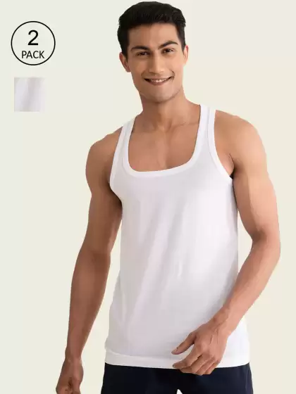 Men Pack Of 2 NEO-Cotton Vests - image 3